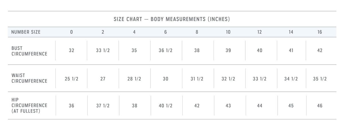 Sizing Chart